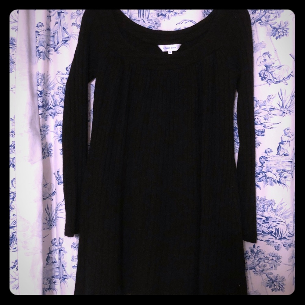 Black a-line sweater